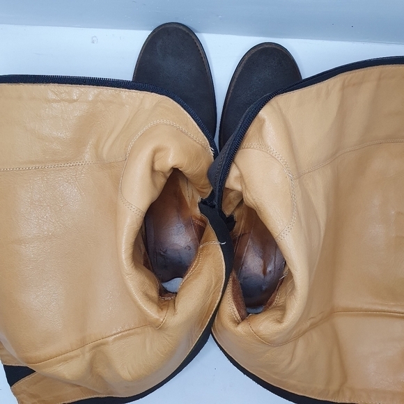 Malìparmi Suede Leather Heeled Long Boot Size 37 - Picture 12 of 13